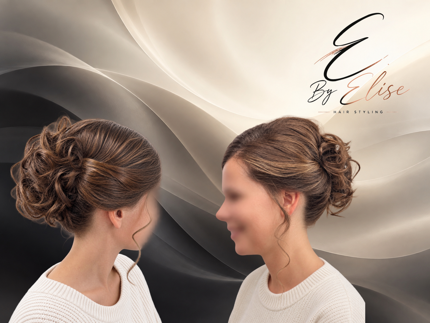 Chignon bohème réalisé par Elise pour un mariage
